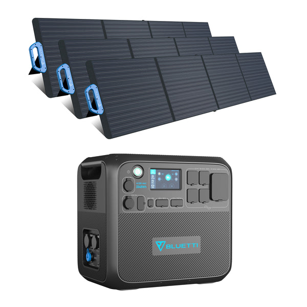 BLUETTI AC200MAX + 3*PV200 | Solar Generator Kit